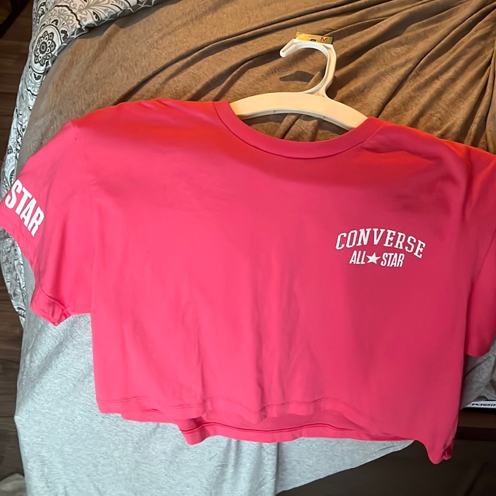 Pink Converse Crop Top